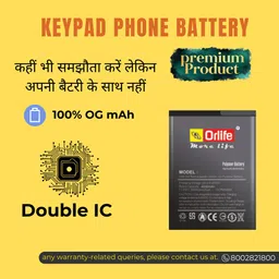 orlife Mobile Battery For Nokia BL-9C / BL10C 100% Original mAm (1 Year Replacement Warranty) image 3