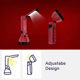 wipro Prism Rechargable LED Torch And Lantern 7 hrs Torch Emergency Light image 3