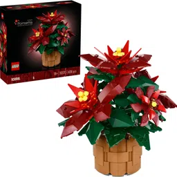 lego Icons Poinsettia Plant Decor Building Set 10370 (608 Pieces)-picture-20