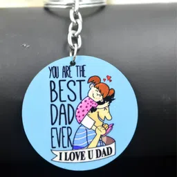 abhiora fashion You are the Best Dad Ever Family Gifting Keychain for Men and Women Key Chain image 2