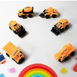 ved Pull Back Construction Vehicles Set 6 image 5