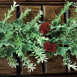 kingstyle impex Artificial Flowers Home Decoration Vine & Creepers Plant Wall Hanging Chain A596 Multicolor Rose Artificial Flower image 2