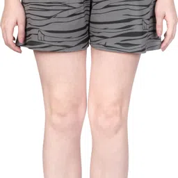 ariel Printed Women Grey Casual Shorts-picture-37