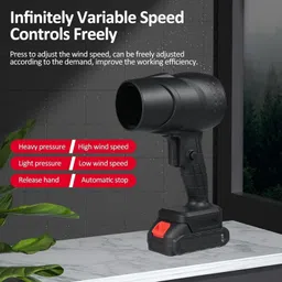 srs enterprises Small Cordless Jet Leaf Blower 130000RPM Handheld Electric Mini Dust/Dry Blower Air Blower image 4