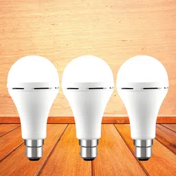 frony Emergency 12W Inverter LED Bulb with 2000mAh Rechargeable Battery Pack of 3 A265 4 hrs Bulb Emergency Light image 1