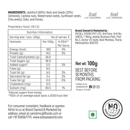 Eatopia Fruit Minis Dry Fruits Protein Bars with Jackfruit Almonds, Oats & Honey, Nuts & Seeds | Sugar Free Healthy Breakfast Snacks | Natural Energy Bar No Artificial Chemical image 2