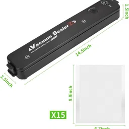 voltegic Vacuum Sealer Machine, Automatic Fresh Food-Sealer-X3 Manual Vacuum Bag Sealer image 5