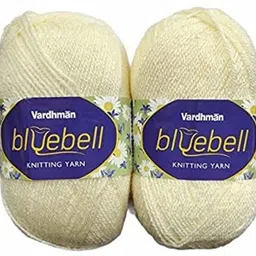 kyss Bluebell Wool Hand Knitting Wool/Art Craft Yarn, 400 GM-picture-13