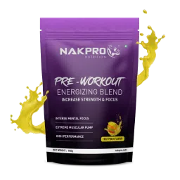 NAKPRO Caffeine Pre-Workout Energy Supplement Powder for Men, Women | Helps in increasing Performance, Focus and Endurance - 50 Servings (Fruit Punch, 100g)-picture-10
