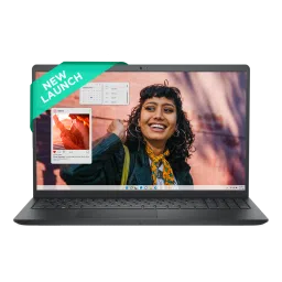 DELL DC 15250 Intel Core 3 Thin & Light Laptop (16GB, 512GB SSD, Windows 11, 15.6 inch Full HD Display, MS Office Home 2024, Carbon Black, 1.66 KG) image 1