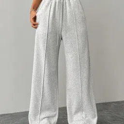 clothink india Women Solid Grey Track Pants-picture-18