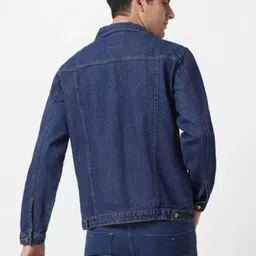 moda rapido Men Solid Denim Jacket image 2