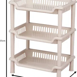 epicasa Plastic Kitchen Trolley image 3