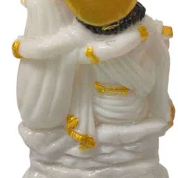 elyseedecor Religious Radha Krishna Decorative Showpiece - 9 cm image 4