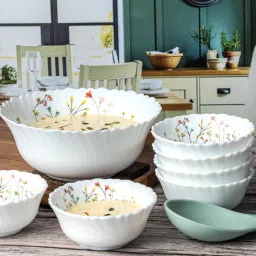 cello Opal Glass 7pcs Pudding Bowl Set image 1