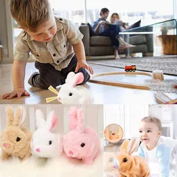 bitline Electronic Bunny Toy Animated Wiggle Ears Twitch Nose Gift for kids - 7 cm image 2
