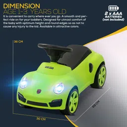 baybee Push Ride on Kids Car, Baby Ride on Push Car for Kids with Music & High Backrest Rideons & Wagons Non Battery Operated Ride On image 5