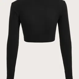 zerozabar Casual Regular Sleeves Solid Women Multicolor Top image 4