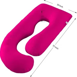 ag pro comfort Polyester Fibre Solid Pregnancy Pillow Pack of 1 image 3