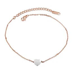 OOMPH Set Of 2 Silver & Gold-Toned Beaded Anklet image 2