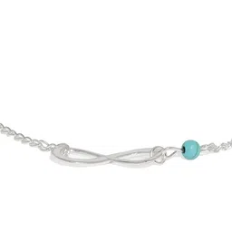 OOMPH Set Of 2 Silver & Gold-Toned Beaded Anklet image 4