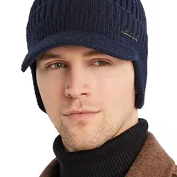 YOUSTYLO Unisex Ribbed Woolen Beanie Cap image 1