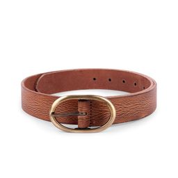 Belwaba Men Tan Solid Belt-picture-28