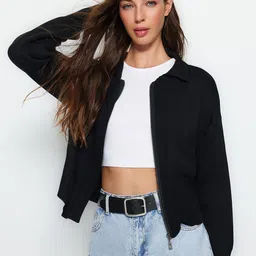 Trendyol Solid Front-Open Sweater-picture-15