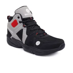 bacca bucci Men Grey Mesh High-Top Training or Gym Shoes image 5