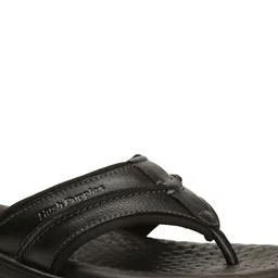 Hush Puppies Men Black Ethnic Leather Slip-on Sandals image 4