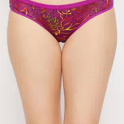 SECRETS BY ZEROKAATA Women Pack of 3 Assorted Printed Cotton Basic Briefs image 2