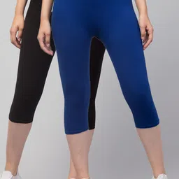 Apraa & Parma Women Pack Of 2 Skinny Fit Pure Cotton Capris-picture-38