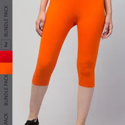 Apraa & Parma Women Pack of 2 Skinny Fit Capris-picture-36