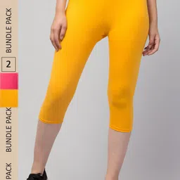 Apraa & Parma Women Pack of 2 Skinny Fit Capris-picture-40