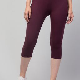 Apraa & Parma Women Skinny Fit Pure Cotton Sports Capris-picture-12