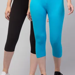 Apraa & Parma Women Pack Of 2 Skinny Fit Pure Cotton Capris-picture-36