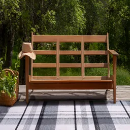 PEQURA Black &White Stripped Handmade Woollen Carpet image 1