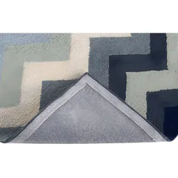 PEQURA Black & Grey Handmade Woollen Carpet image 4