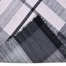 PEQURA Black &White Stripped Handmade Woollen Carpet image 4
