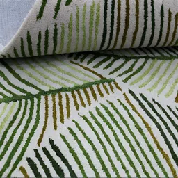 MRIC Off White Bohemian Hand-Tufted Woollen Carpet image 5