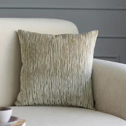 GM Grey & Gold-Toned Abstract Square Cushion Cover-picture-3
