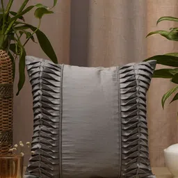 ZEBA Grey Embroidered Square Cushion Covers-image-31