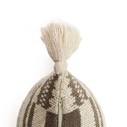 Pluchi Beige & Brown Geometric Cotton Rectangle Cushion Covers image 4