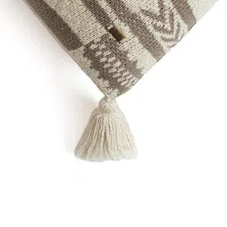 Pluchi Beige & Brown Geometric Cotton Rectangle Cushion Covers image 5