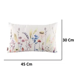 Home Off White & Multicoloured Floral Rectangle Cushion Covers image 5