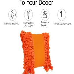 THROWPILLOW Orange Square Cushion Covers image 2
