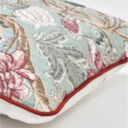 Clasiko Pink & Green Set of 2 Floral Rectangle Cushion Covers image 5