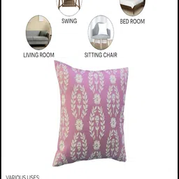 THROWPILLOW Lavender & White Floral Printed Square Cushion Cover image 3