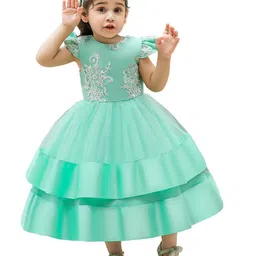 StyleCast Sea Green Floral Embroidered Fit & Flare Midi Dress-picture-34
