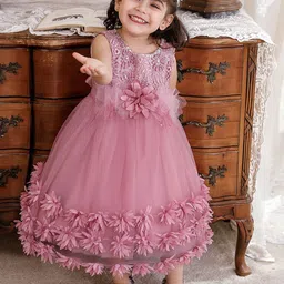 StyleCast Pink Embellished Balloon Maxi Dress-picture-23